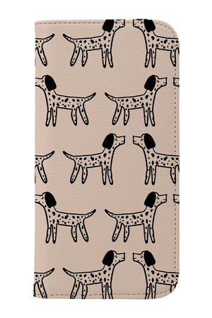 Spotty Dogs Wallet Phone Case (Cream) | Harper & Blake