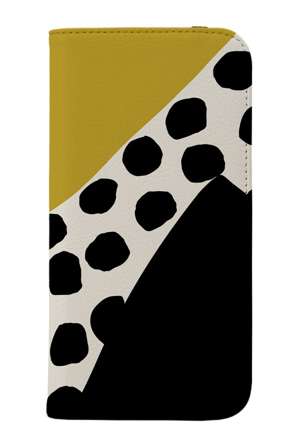 Abstract Dots Wallet Case (Black) | Harper & Blake