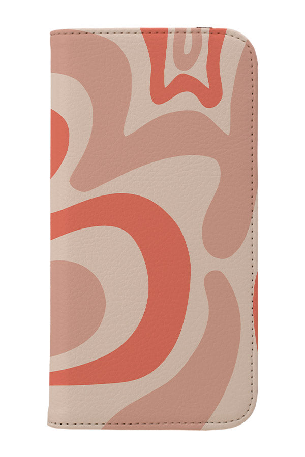 Swirl Shapes Wallet Phone Case (Nude) | Harper & Blake