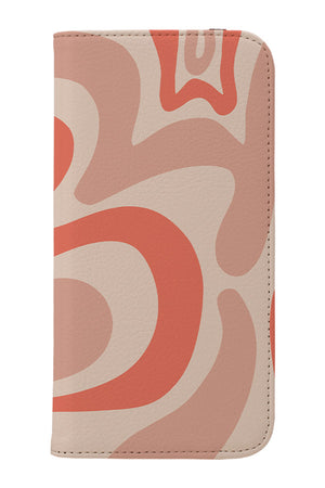 Swirl Shapes Wallet Phone Case (Nude) | Harper & Blake