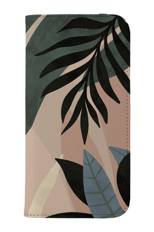 Tropical Plant Wallet Case (Blue) | Harper & Blake