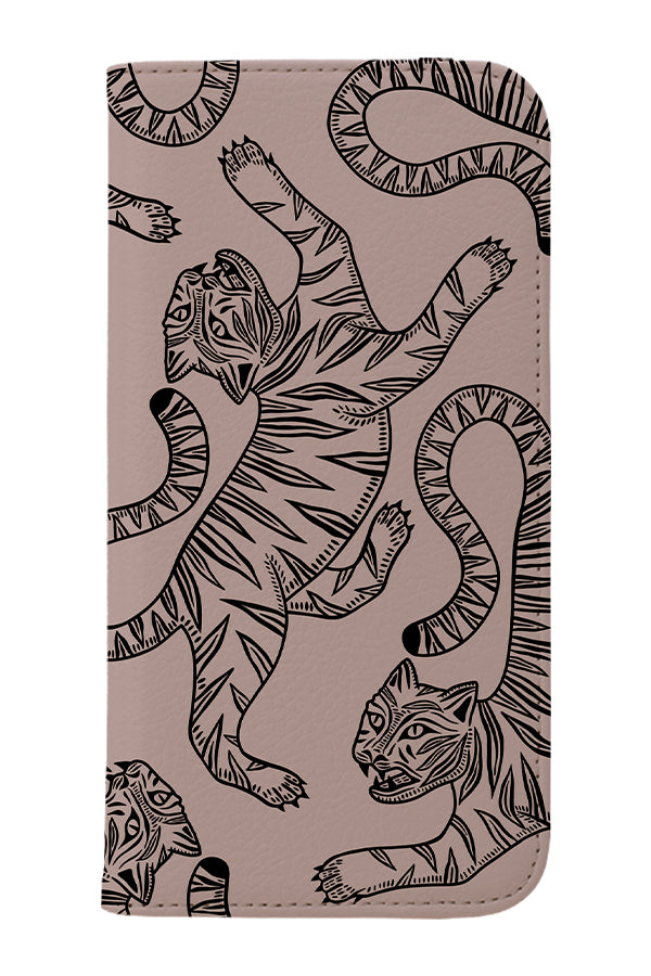 Two Tone Tiger Wallet Phone Case (Pink) | Harper & Blake 