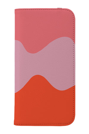 Wavy Stripes Wallet Phone Case (Pink) | Harper & Blake