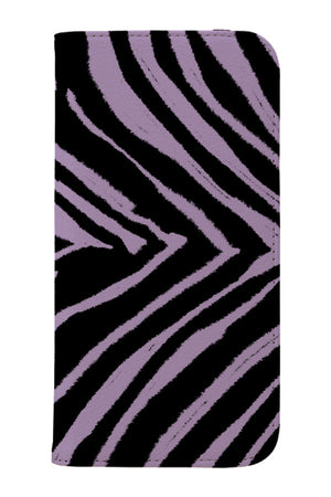 Zebra Animal Wallet Print Phone Case (Lilac Purple) | Harper & Blake