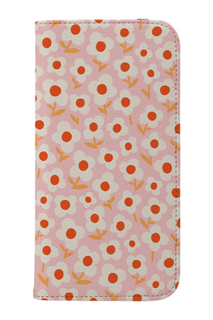 Daisy Fields by Helen Bowler Wallet Phone Case (Pink) | Harper & Blake