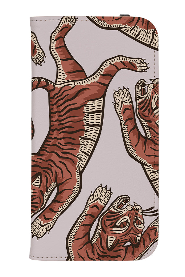 Tiger Placement Wallet Phone Case (Off White) | Harper & Blake 