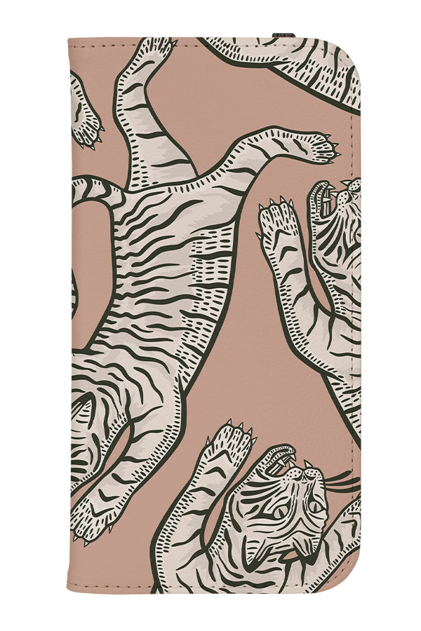 Tiger Placement Wallet Phone Case (Pale Terracotta) | Harper & Blake 
