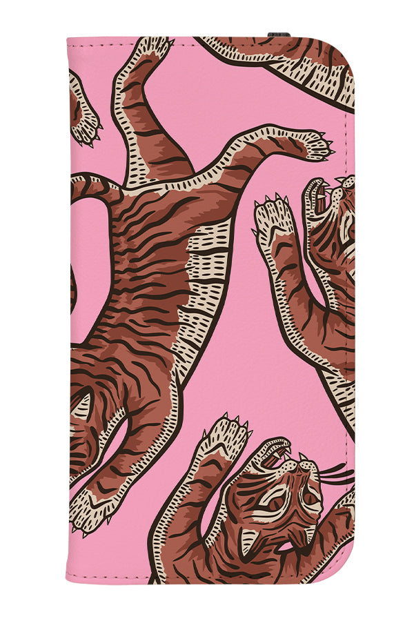 Tiger Placement Wallet Phone Case (Pink) | Harper & Blake 