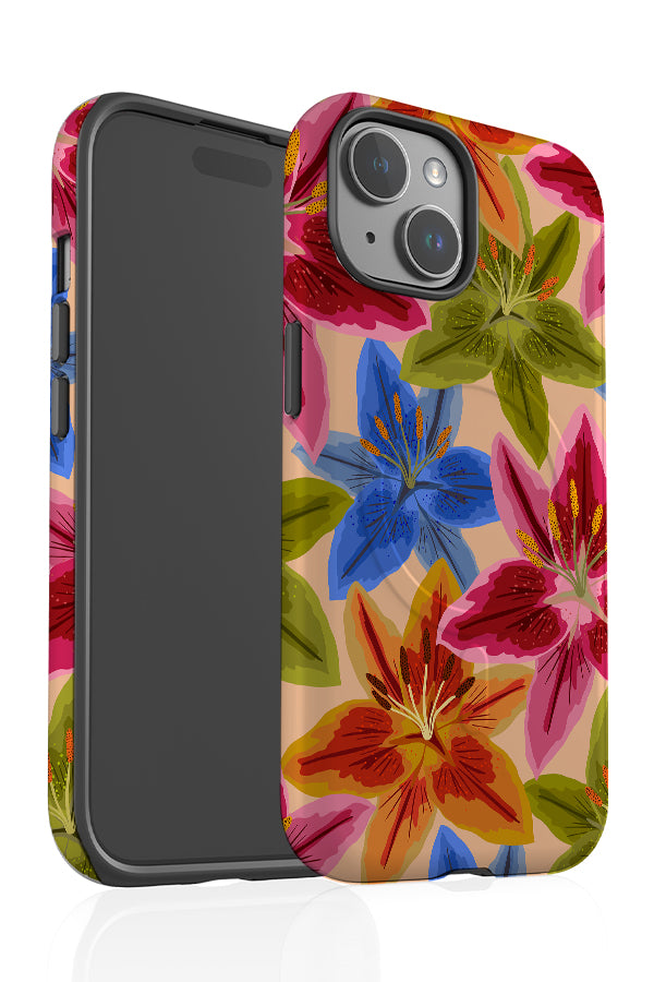 Lily Scatter MagSafe Phone Case (Peach) | Harper & Blake