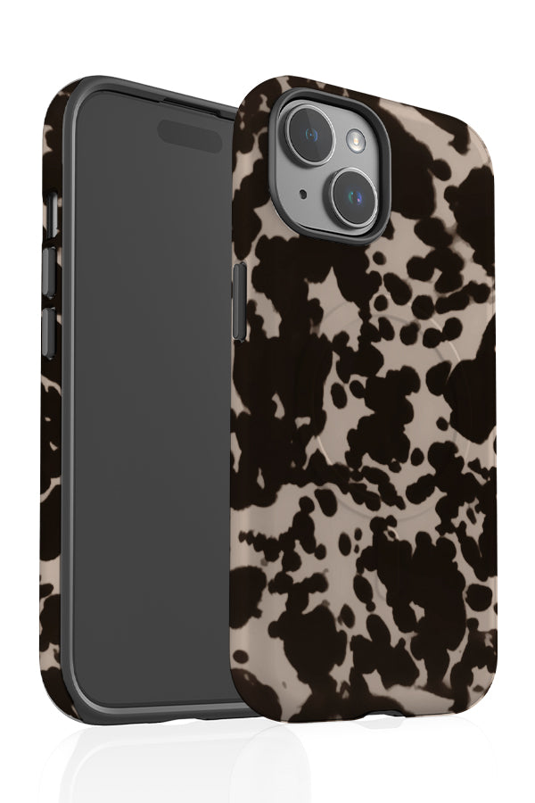Tortoise Print MagSafe Phone Case (Peach Black) | Harper & Blake