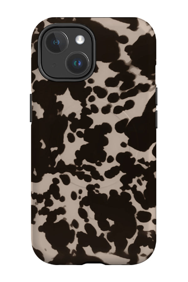 Tortoise Print MagSafe Phone Case (Peach Black) | Harper & Blake