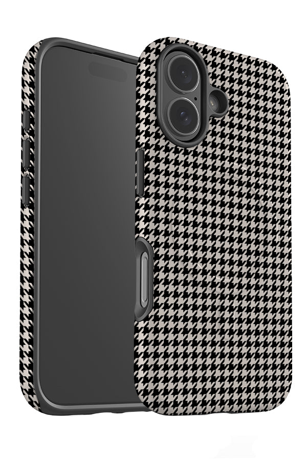 Still Houndstooth MagSafe Phone Case | Harper & Blake (Black & White)