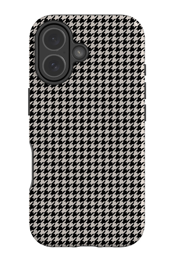 Still Houndstooth MagSafe Phone Case | Harper & Blake (Black & White)
