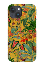 Exotic Butterflies and Florals By Uta Naumann Phone Case (Yellow)