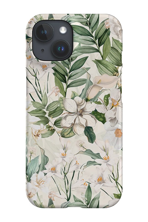 Victorian Magnolia and Palms By Uta Naumann Phone Case (White) | Harper & Blake