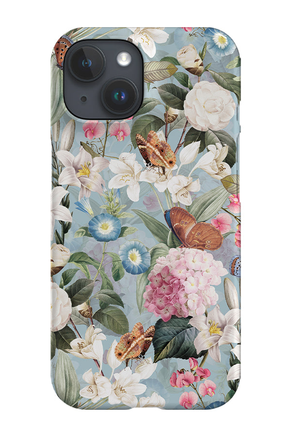 Vintage Tropical Hydrangea By Uta Naumann Phone Case (Blue) | Harper & Blake