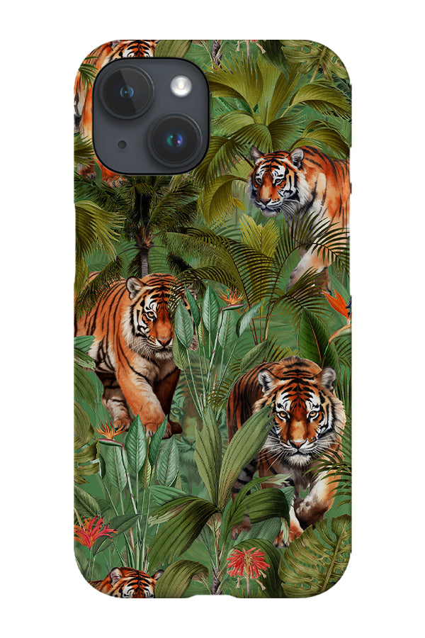 Tropical Tiger Jungle By Uta Naumann Phone Case (Green) | Harper & Blake