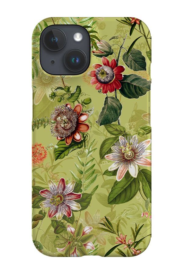 Vintage Passiflora Flowers By Uta Naumann Phone Case (Green) | Harper & Blake
