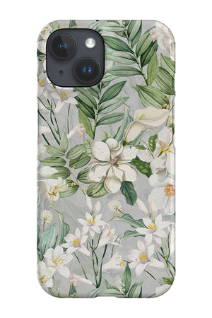 Victorian Magnolia and Palms By Uta Naumann Phone Case (Grey) | Harper & Blake