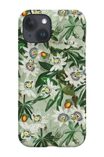 White Passiflora Jungle By Uta Naumann Phone Case (Green)