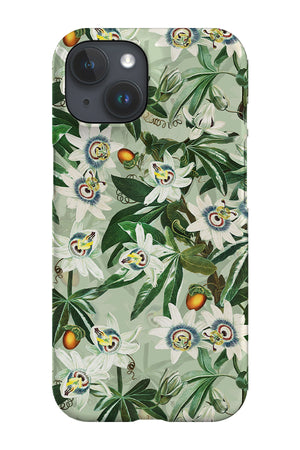 White Passiflora Jungle By Uta Naumann Phone Case (Green) | Harper & Blake