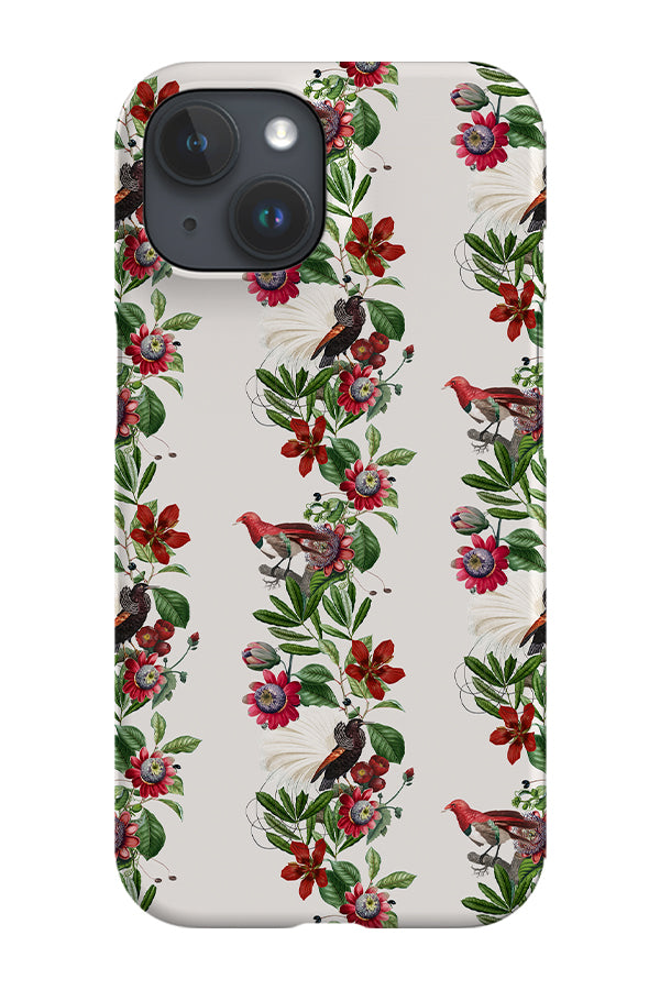 Exotic Passiflora and Birds By Uta Naumann Phone Case (White)