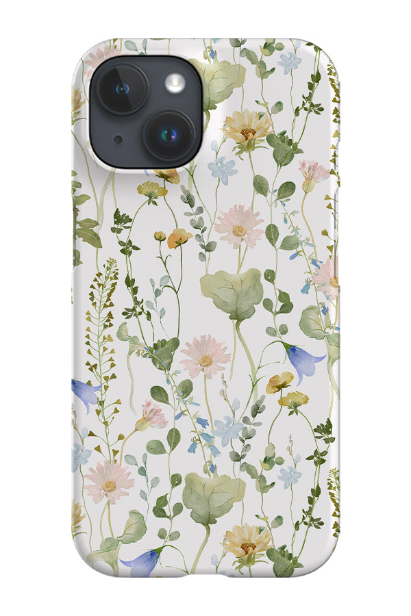 Pastel Watercolour Wildflower Meadow By Uta Naumann Phone Case (White)