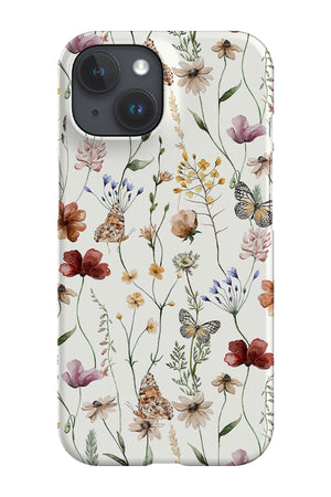 Whimsical Butterflies and Wildflowers By Uta Naumann Phone Case (Beige) | Harper & Blake