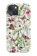 Midsummer Garden Butterflies By Uta Naumann Phone Case (White)