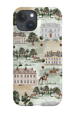 British Stately Homes and Horses By Uta Naumann Phone Case (Green)