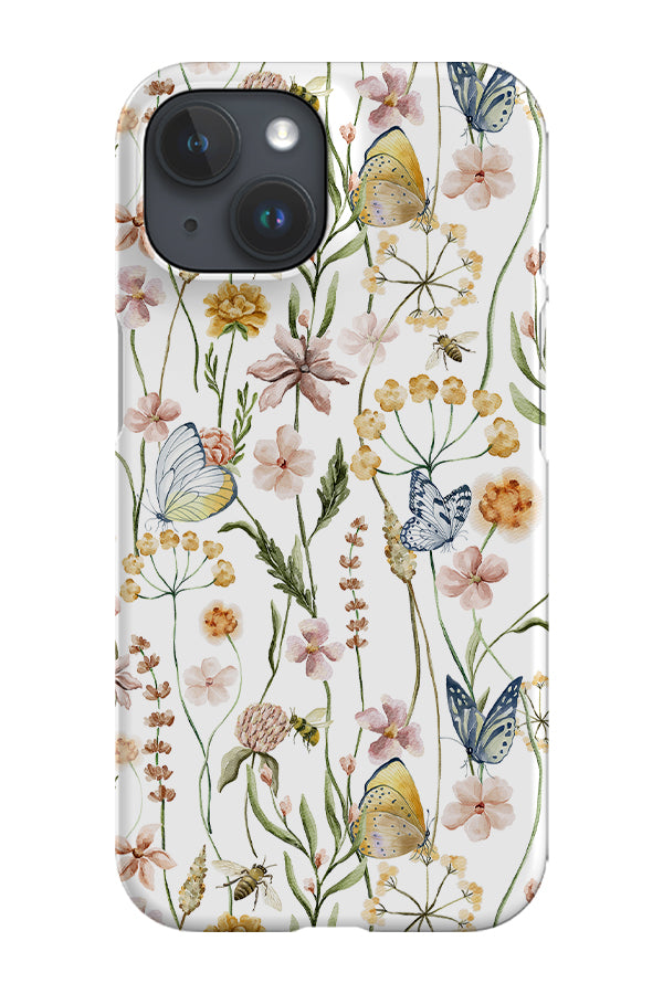 Enchanting Wildflower Garden By Uta Naumann Phone Case (White)