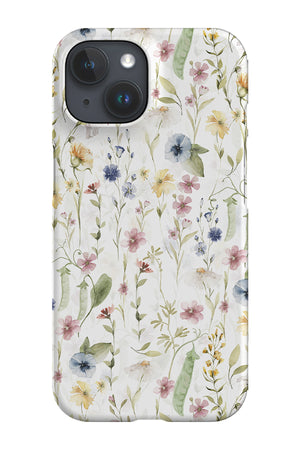 Soft Watercolour Wildflowers By Uta Naumann Phone Case (Pastel) | Harper & Blake