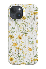 Watercolour Yellow Poppies By Uta Naumann Phone Case (White)