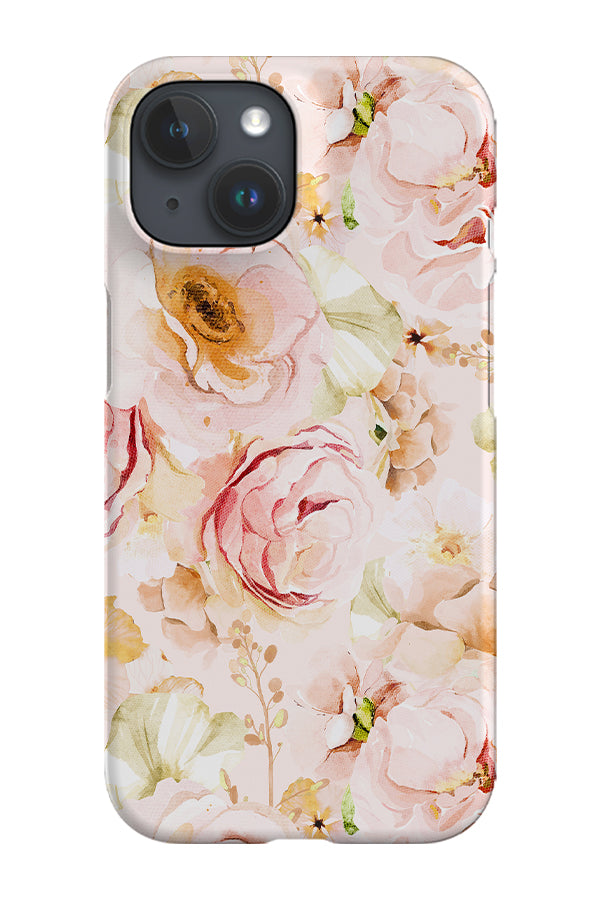 Watercolour Summer Pink Roses By Uta Naumann Phone Case (Pink)