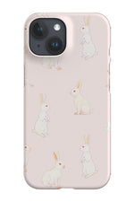 Cute Pink Rabbits By Uta Naumann Phone Case (Pink)