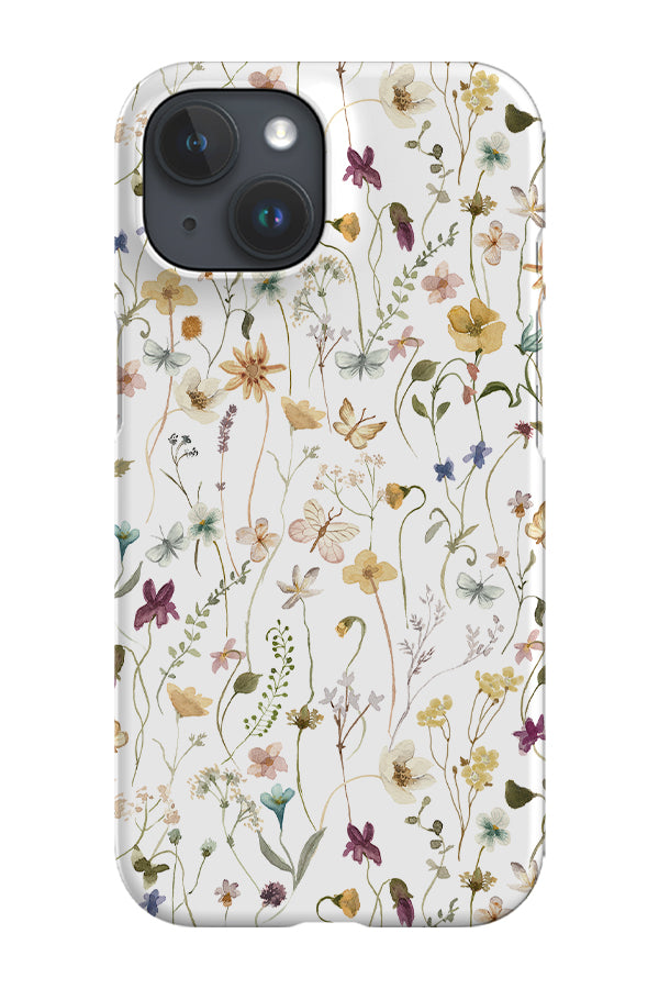 Autumnal Wildflower Garden By Uta Naumann Phone Case (Beige)