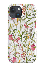 Watercolour Pink Lily Garden By Uta Naumann Phone Case (White)