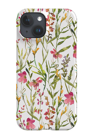 Watercolour Pink Lily Garden By Uta Naumann Phone Case (White) | Harper & Blake