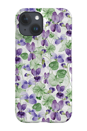 Watercolour Purple Pansies By Uta Naumann Phone Case (Purple) | Harper & Blake