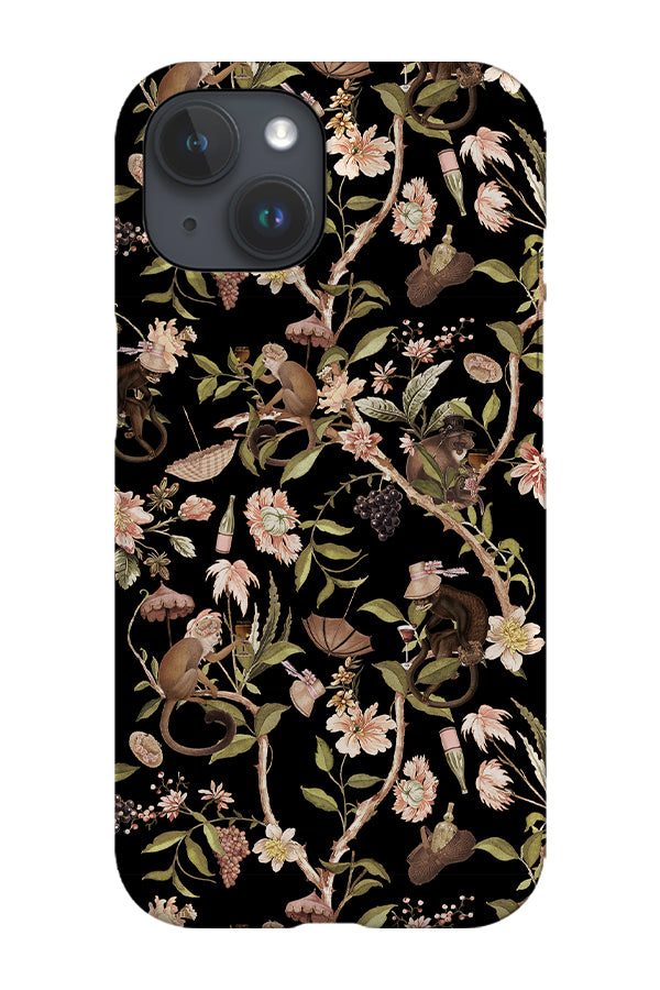 Vintage Chinoiserie Monkeys By Uta Naumann Phone Case (Black) | Harper & Blake
