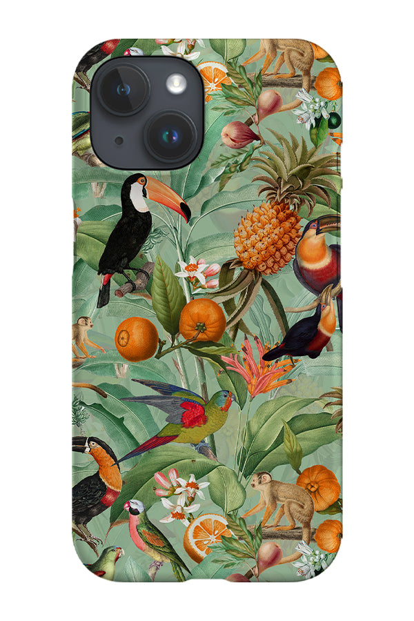 
            
                Load image into Gallery viewer, Vintage Exotic Toucans By Uta Naumann Phone Case (Green) | Harper &amp;amp; Blake
            
        