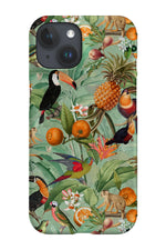 Vintage Exotic Toucans By Uta Naumann Phone Case (Green)