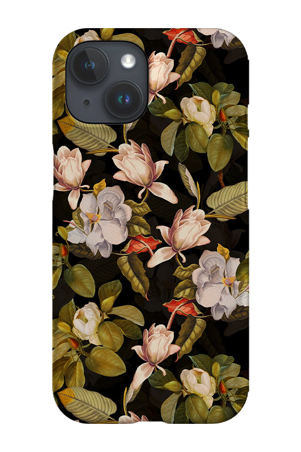 Vintage Moody White Florals By Uta Naumann Phone Case (Black) | Harper & Blake
