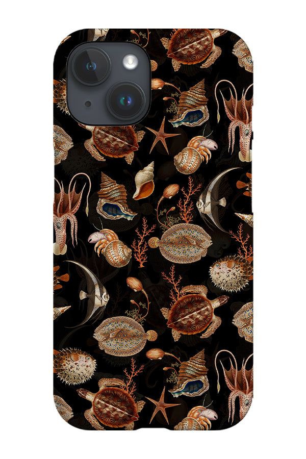 Vintage Ocean Creatures By Uta Naumann Phone Case (Black) | Harper & Blake