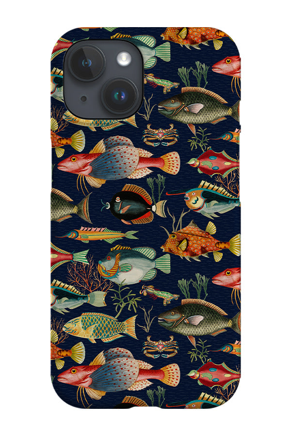 Vintage Ocean Fish By Uta Naumann Phone Case (Black)