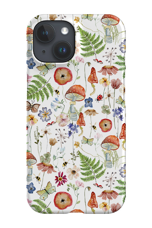 Watercolour Vintage Mushrooms By Uta Naumann Phone Case (White) | Harper & Blake