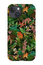 Tropical Vintage Exotic Parakeets By Uta Naumann Phone Case (Green)