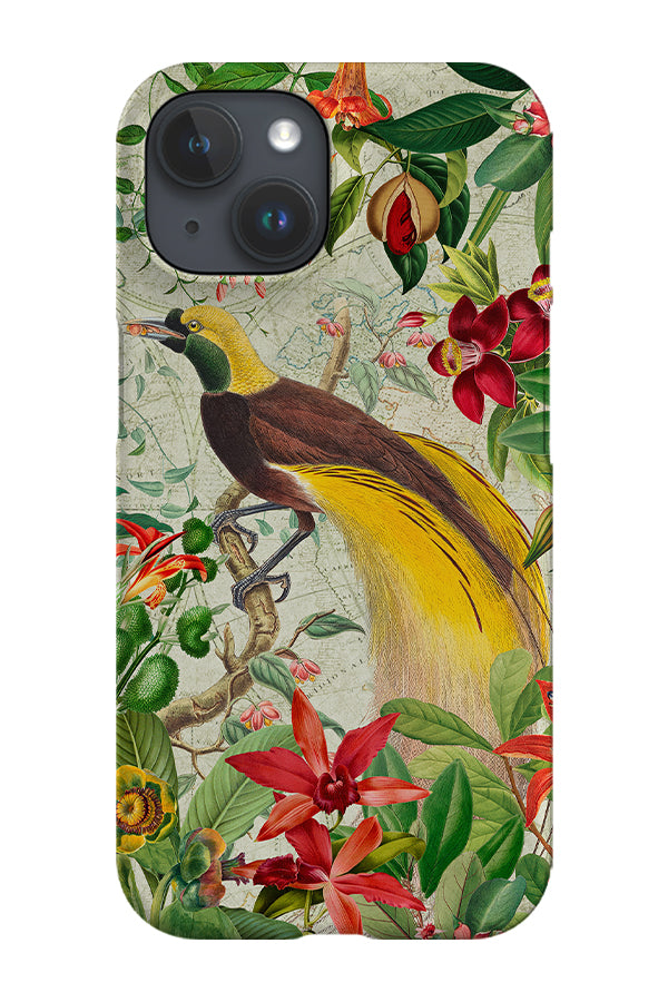 Vintage Yellow Bird of Paradise By Uta Naumann Phone Case (Yellow) | Harper & Blake