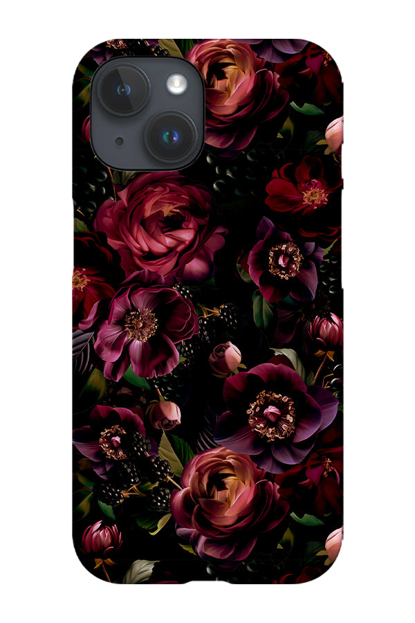 Vintage Dark Red Roses By Uta Naumann Phone Case (Red) | Harper & Blake