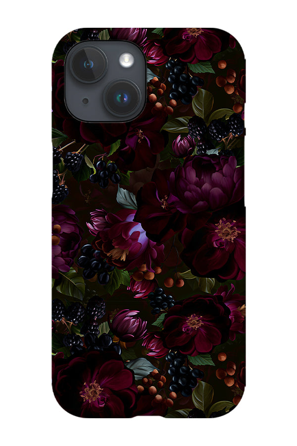 Deep Purple Gothic Florals By Uta Naumann Phone Case (Purple) | Harper & Blake